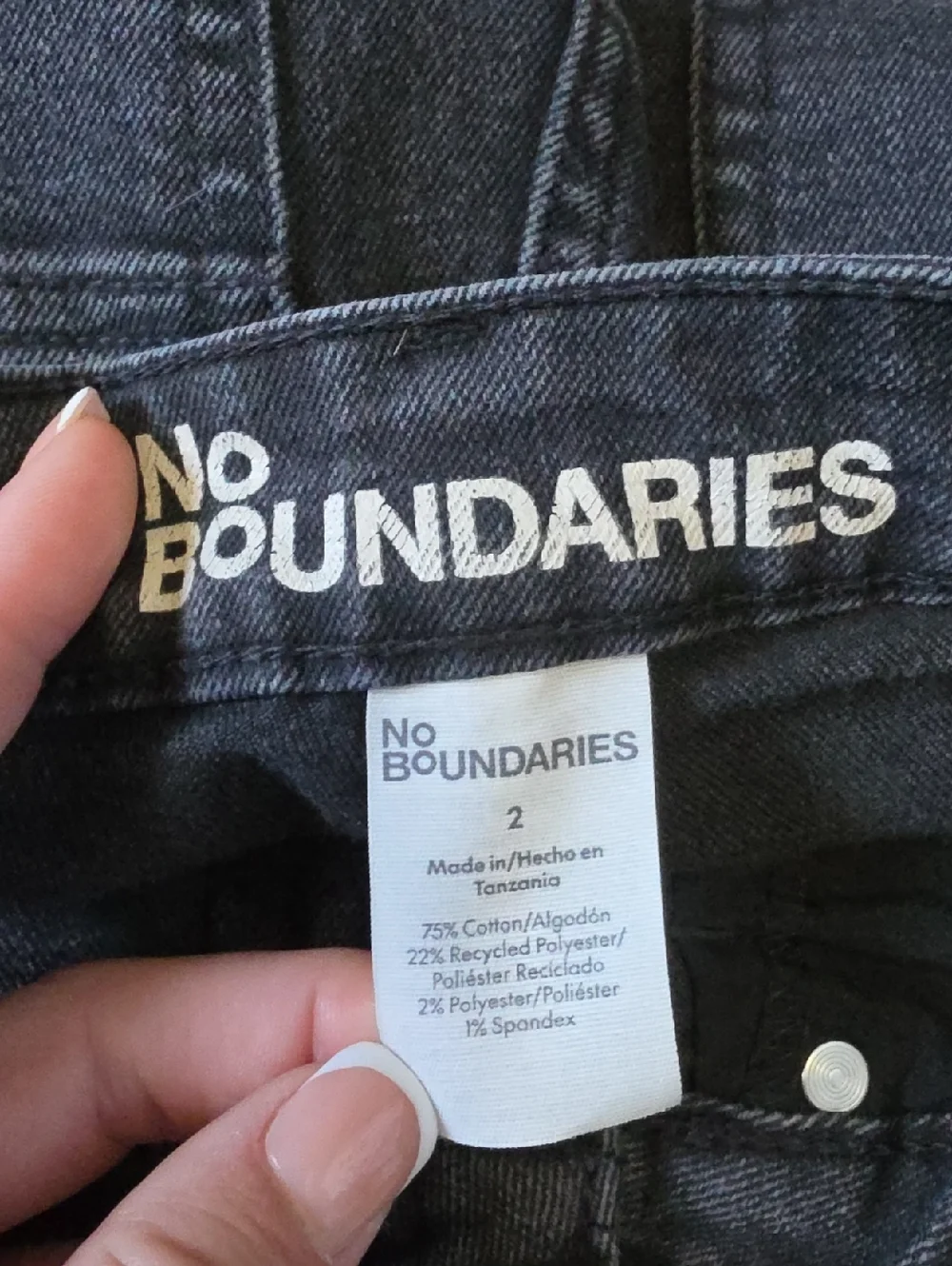 No Boundaries Black Denim Shorts